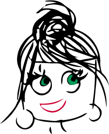 pictogramme illustration tête rigolote sourire